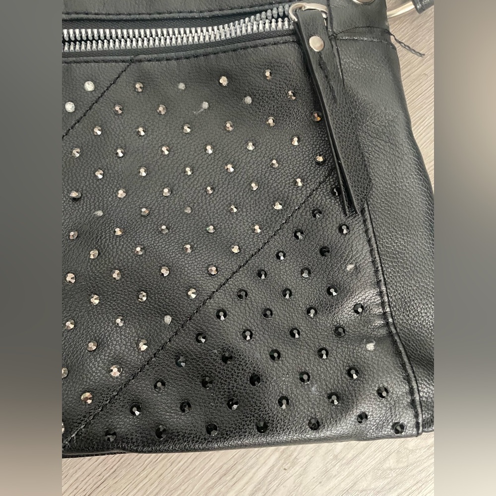 Bold Elements Small Elegant Black Rhinestone Cros… - image 2